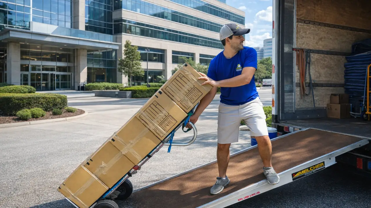 Moving a commercial building