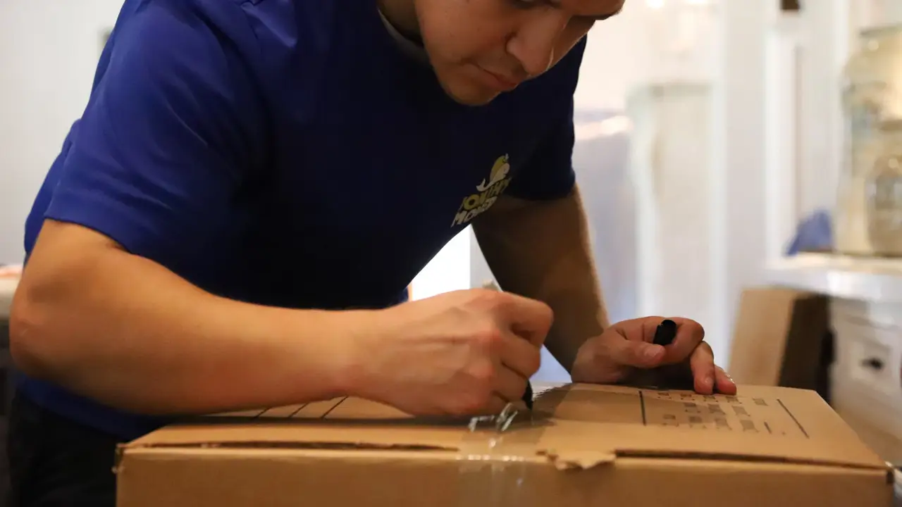 Labelling Moving Boxes